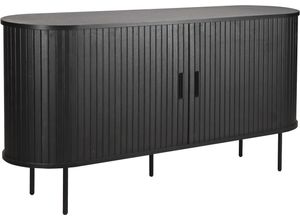Sideboard MÖBILIA, schwarz, B:140cm H:76cm