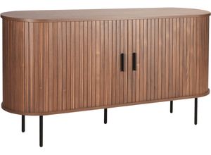 Sideboard MÖBILIA, schwarz (walnuss, schwarz),