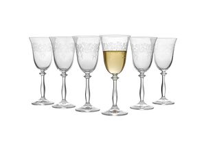 Novel WEIßWEINGLAS-SET, Klar, Glas, 6-teilig,
