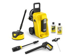 Hochdruckreiniger KÄRCHER "K 4 Comfort Premium Home *EU", gelb, B:34,6cm H:66,8cm L:41,7cm, Kunststoff, Hochdruckreiniger