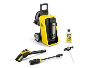 Hochdruckreiniger KÄRCHER "K 5 Comfort Premium Connect *EU", gelb, B:34,6cm H:66,8cm L:41,7cm, Kunststoff, Hochdruckreiniger