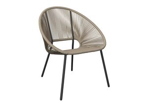 Ambia Garden Gartensessel, Schwarz, Beige,