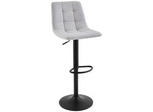 Stylife Barhocker, Schwarz, Beige, Metall,