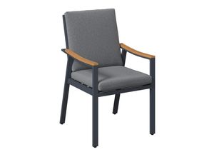 Ambia Garden Gartenstuhl, Natur, Dunkelgrau,