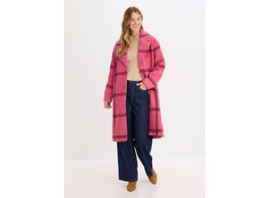 bonprix Oversize-Mantel in Wolloptik, pink,