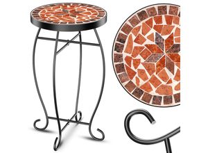 KESSER® Mosaiktisch Bistrotisch Blumenhocker Rund