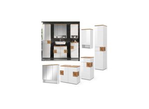 Vicco Badmöbel-Set Badezimmer-Möbel Bad-Schrank Eden