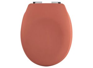 Spirella Wc-Sitz, Terracotta, Kunststoff, 37x5 cm, Deckel mit Absenkautomatik, passend für alle handelsüblichen WCs, Antirutschnoppen, Badezimmer, WC Ausstattung, WC Sitze