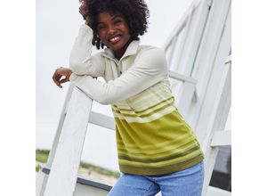 Fleecepullover mit Zipper, Damen,