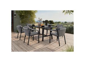 Ambia Garden Gartentischgruppe, Anthrazit, Grau,