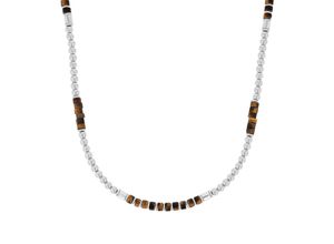 Kette mit Anhänger AMOR, edelstahlfarben,