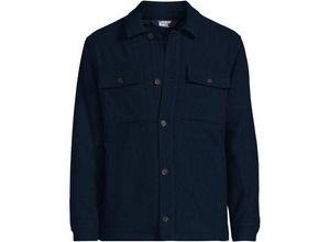 Gefütterte Hemdjacke aus Wollmix, Herren,