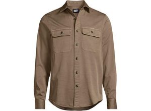 Garngefärbte Hemdjacke, Herren, Braun,