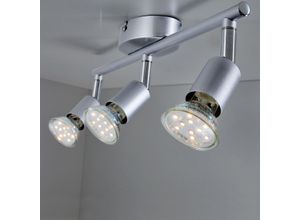 B.K.LICHT LED Deckenspots, grau (titansilberfarben),