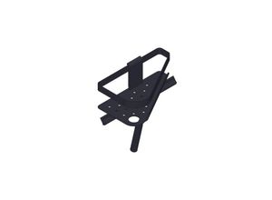 Giese Newport Duschkorb 30824-14 Halter für Rasierer,Haken und Wischer, Eckmodell, schwarz matt