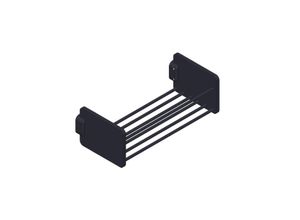 Giese Duschkorb 11224-14 90 x 125 x 276 mm, kurz schwarz matt