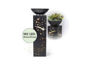 EASYmaxx LED-Dekosäule Anthrazit-Optik Sternschnuppe 87cm