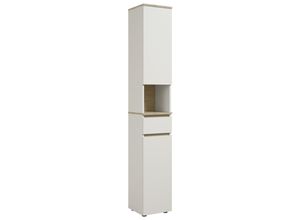 Hochschrank, Eiche, Kaschmir, Kunststoff, 2