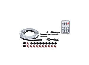 PAULMANN LED-Lichterschlauch "Entertain LED Schlauch Black Neon RGB+", schwarz, Dioden 252 Stk., Gesamtlänge 3m, Lichterketten, Farbwechsler & Farbsteuerung & Dimmer