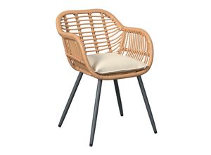 Ambia Garden Gartenstuhl, Grau, Natur,