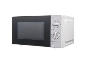 Mikrowelle, Schwarz, Weiß, Metall, Kunststoff,