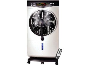 Standventilator SONNENKÖNIG "Air Fresh 5, Leistung 100W, 3 Ventilationsstufen, 9h Timer", weiß, B:40cm H:80cm T:20cm, Ventilatoren, LED-Display, Fernbedienung, energiesparsam, Moskito-Abwehrfunktion