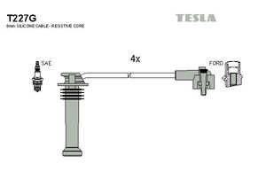 Tesla Zündleitungssatz t227g für Ford