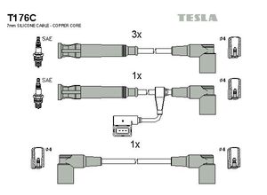 Tesla Zündleitungssatz t176c für BMW