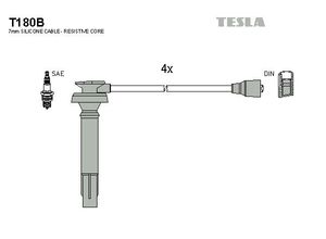 Tesla Zündleitungssatz t180b