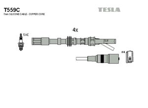 Tesla Zündleitungssatz t559c für VW
