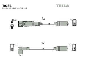 Tesla Zündleitungssatz t036b