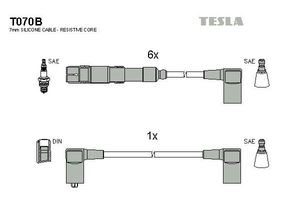 Tesla Zündleitungssatz t070b