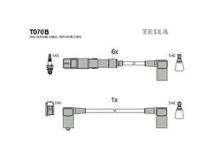Tesla Zündleitungssatz t070b