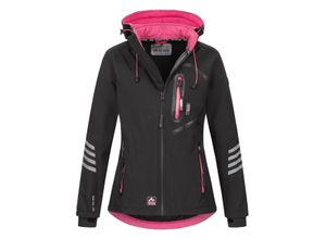 Arctic Seven Damen Softshelljacke Schwarz-Pink