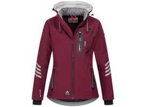 Arctic Seven Damen Softshelljacke Weinrot-Grau