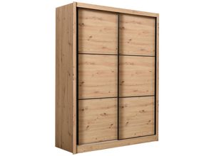 Xora Schiebetürenschrank, Eiche Artisan, Holzwerkstoff,