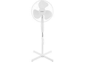 Standventilator exquisit VS 35064, Rotor Ø 400 mm, 3 Leistungsstufen, 4 Stufenschalter, neigbar, mit Tragegriff, B 600 x T 600 x H 1250 mm, weiß