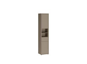 Xora Hochschrank, Taupe, Kunststoff, 2