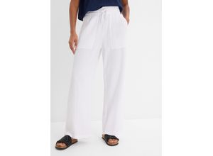 bonprix Hose aus luftigem Musselin,
