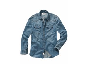 Replay Herren Western-Jeanshemd Blau 100