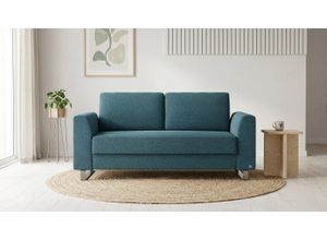 BRUNO Schlafsofa 160cm in Petrol