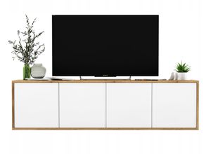 TV-SCHRANK Apollo2 Eiche wotan Weiß