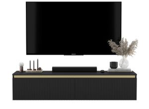 TV-SCHRANK Selene Schwarz matt Glamour