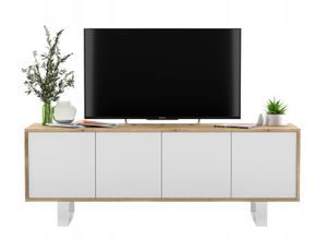 TV-SCHRANK Apollo2 Eiche wotan Weiß
