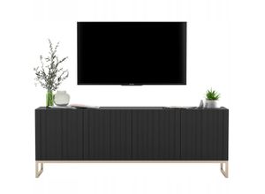 TV-SCHRANK Elpis Schwarz Matt mit