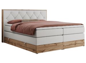 BOXSPRINGBETT VENETO KING 180/200 Weiß
