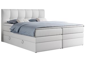 BOXSPRINGBETT ALVIN KING 120/200 Weiß