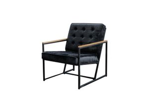 POLSTERSESSEL ARLY Schwarz Velvet