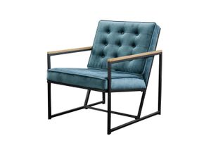 POLSTERSESSEL ARLY Blau Velvet