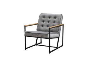 POLSTERSESSEL ARLY Grau Velvet